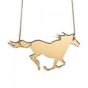 Running Horse Necklace,Plexiglass Jewelry,Lasercut Acrylic,Gifts Under 25